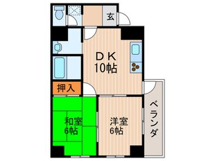 ヴュ－東山五条の物件間取画像